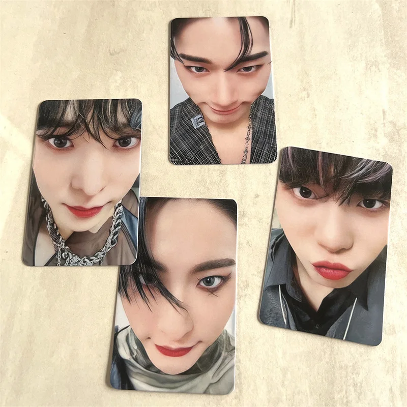 Imagem -04 - Kpop Menino Ateez o Mundo Outlaw Lomo Card Album Hongjoong Seonghwa Yunho Yeosang Não Gosta de Cartão Facial Cartão Postal Photo Card Pcs por Conjunto