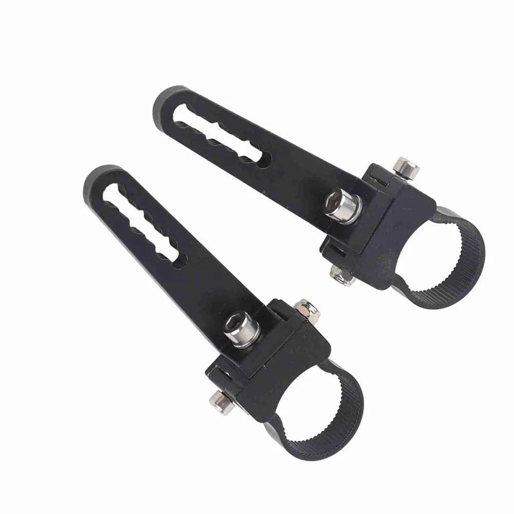 2pcs Sturdy 1.25 Inch Bull Bar Mount Bracket Aluminum Adjustable LED Light Mount Bracket Tube Mount Clamp Car