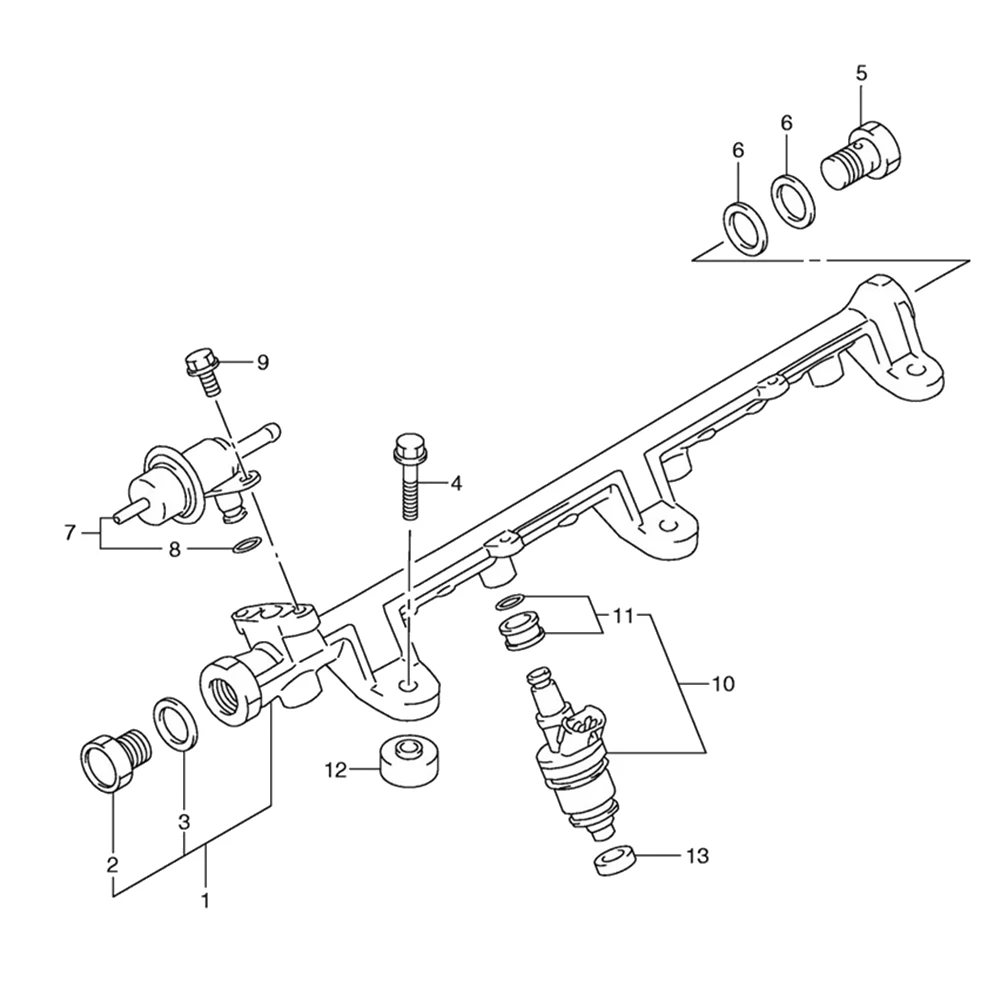 A23Q-Set Of 4 Pieces Fuel Injectors For Yamaha F115 HP Outboard 2000-2011 68V-8A360-00-00 CDH210 INP-771 15710-65D00