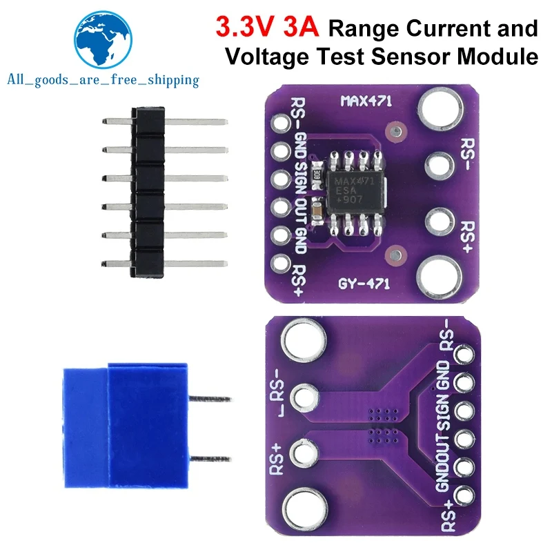  GY-471 MAX471 3A Current Sensor Module Consume Current Detection Module for Arduino DC 0 -30V