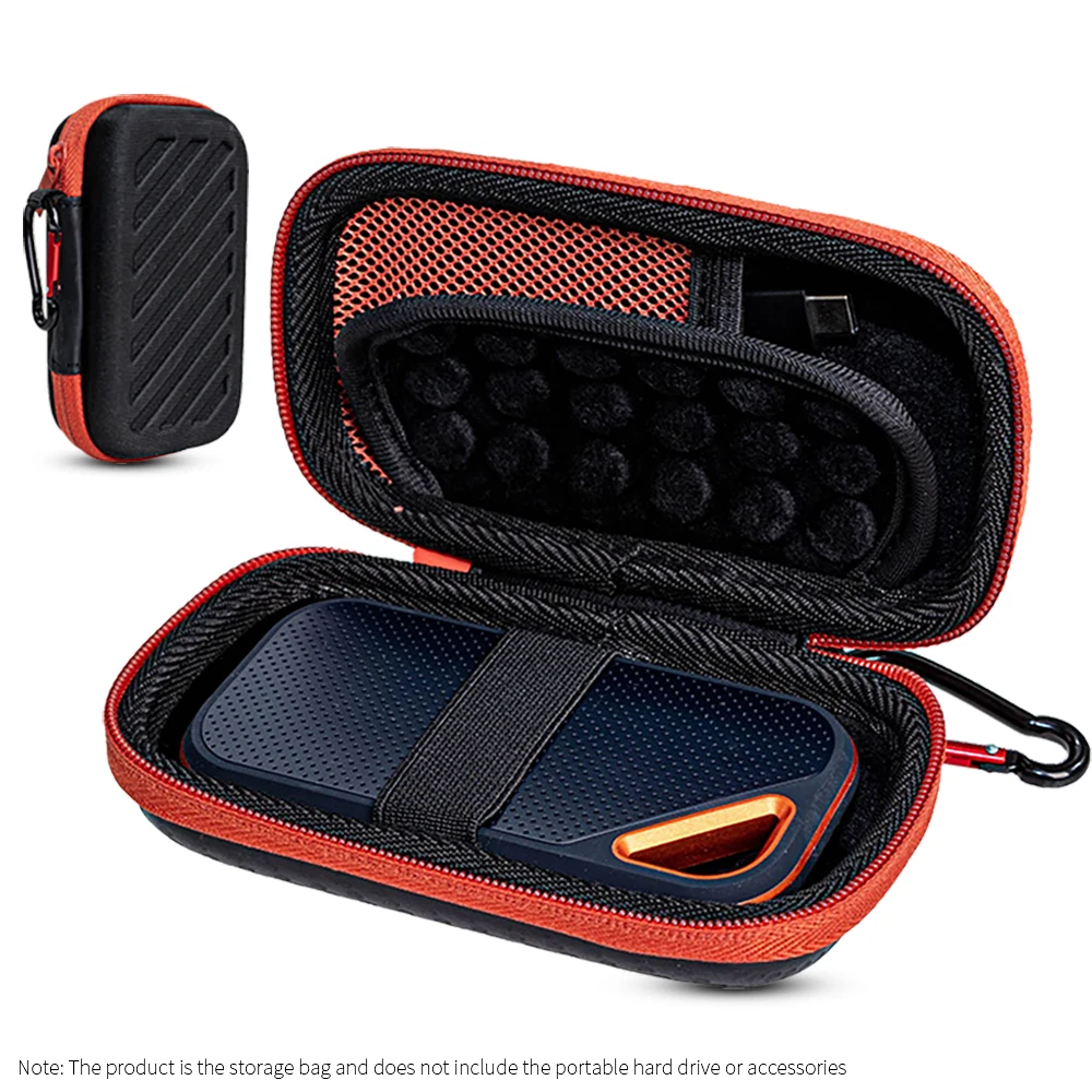حقيبة تخزين إيفا الصلبة لـ SanDisk E80 E81 E60 E61 E30 صندوق حماية القرص الصلب المحمول الخارجي المحمول القرص الصلب حقيبة حمل السفر