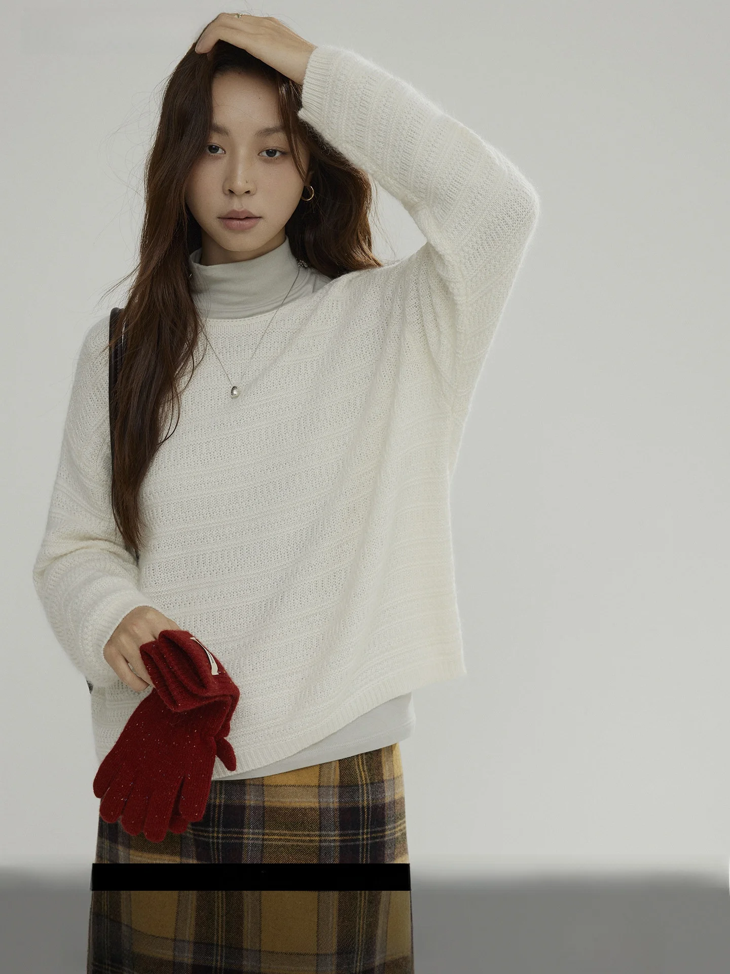 

Женский вязаный свитер Joli: модный повседневный, из шерстяной смеси, с длинным рукавом, на одно плечо, стандартный крой, осень-зима, новинка