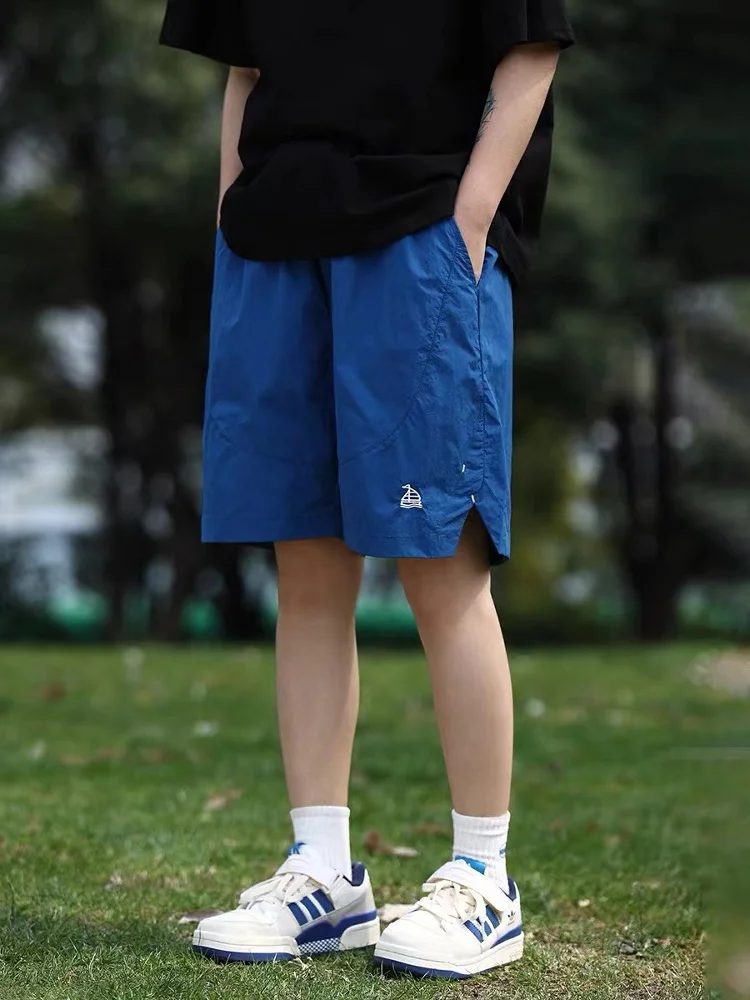 

Летние мужские спортивные брюки для активного отдыха, быстросохнущие, модные, брендовые, для горного туризма, повседневные, прямые, пляжные, длиной до колена