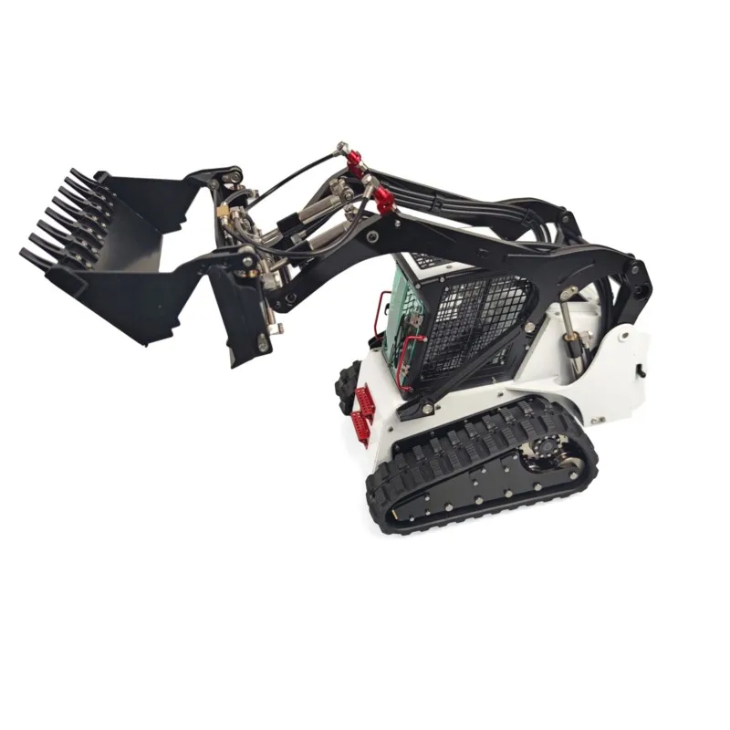 New LESU 1/14 Aoue LT5 Metal Hydraulic RC Loader Tracked Skid-Steer Control Cars Vehicle DIY Lights Sound Truck Toys Gift - view 6