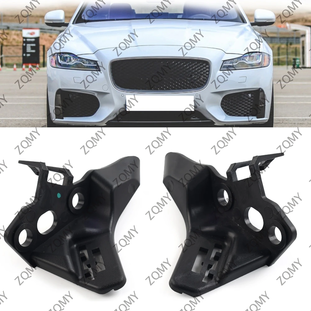 2pcs Car Front Bumper Clip Support Mount Holder Bracket For Jaguar XF 2016 2017 2018 2019 2020 2021 2022 2023 T2H4003 T2H4002+