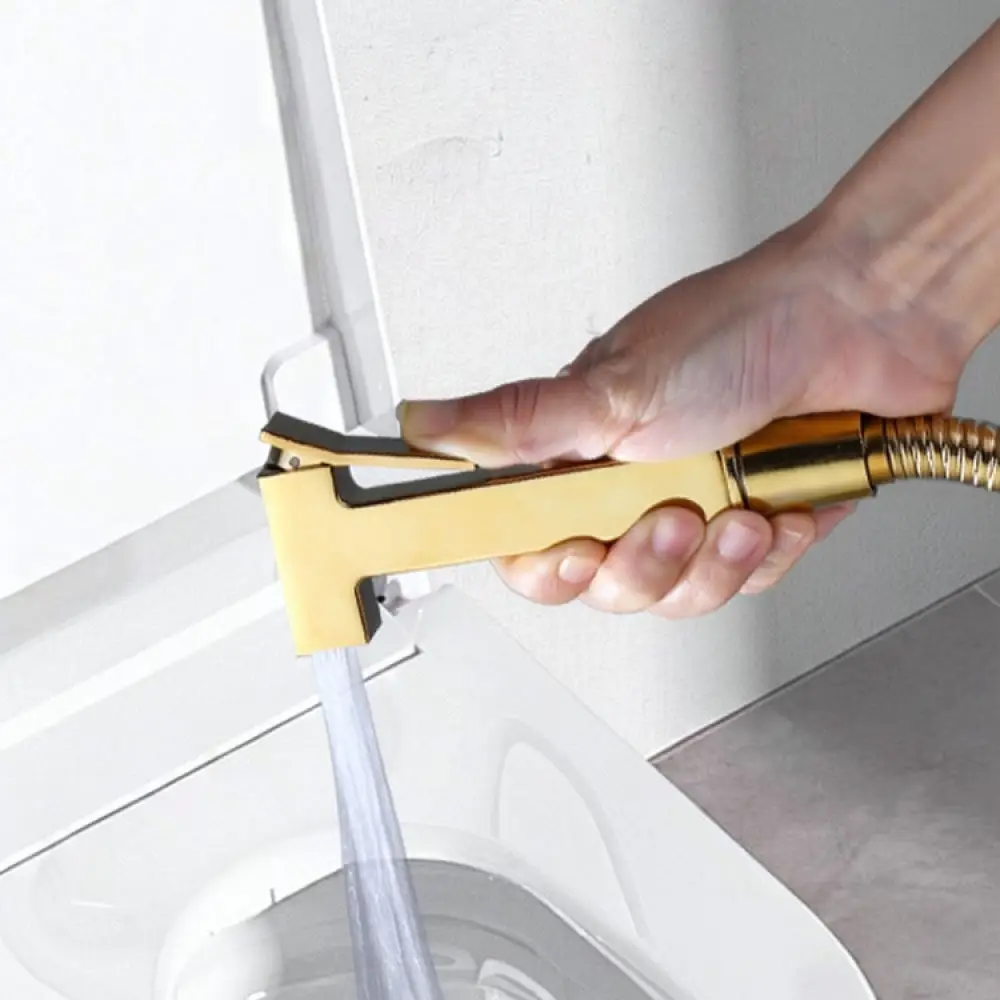 Ergonomic Zinc Alloy Bidet Sprayer Toilet Cleaning Applicator Bathroom Water Jet For Personal Hygiene Shower Attachment
