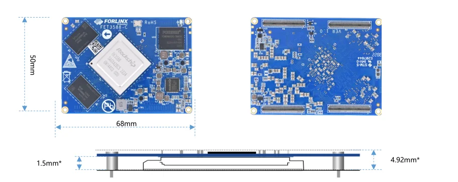 RK3588J Industrial Grade RK3588 ARM SoM Rockchip Android Linux Core Board CPU Module