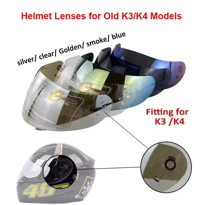 

Козырек для мотоциклетного шлема для AGV K3/K4, старая модель, анфас, аксессуары для шлема, лобовое стекло, Capacete De Moto K3/K4