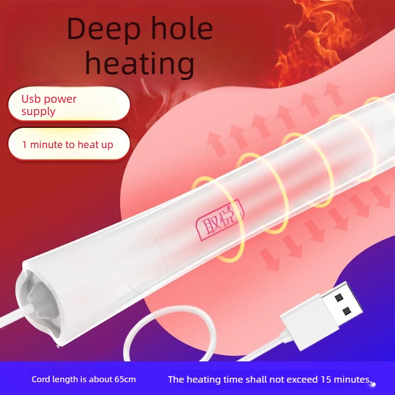 45 Celsius Sex Toys for Men Pussy Vagina Warmer Smart Thermostat Heated Bar Stick USB Heating Rod for Masturbators view 5
