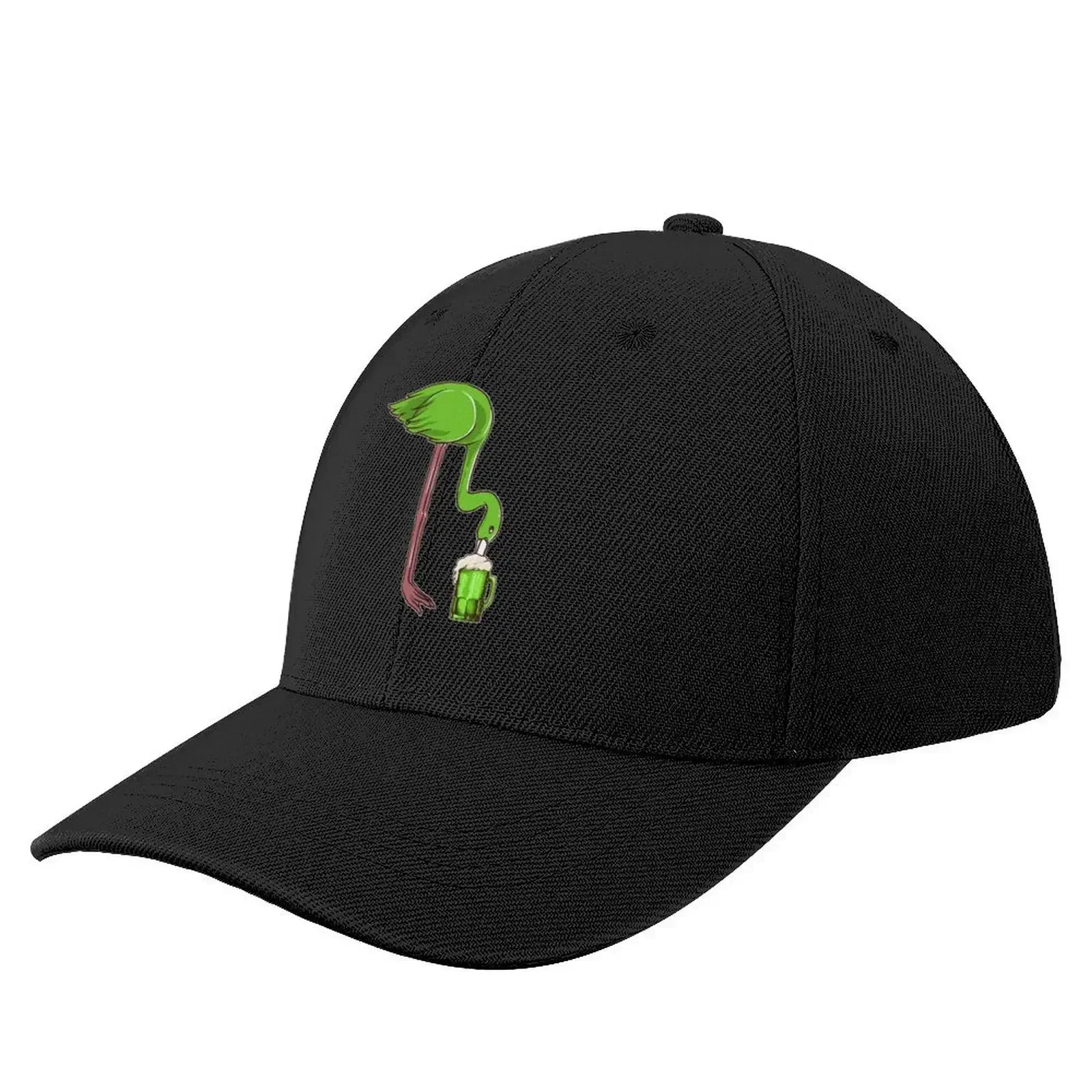 

Green beer makes cute flamingos happy Flamingo love Baseball Cap Thermal Visor Visor Big Size Hat New Hat Boy Child Women's
