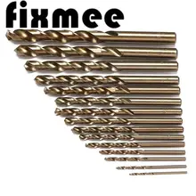 15pcs cobalt high speed steel twist drill set #4