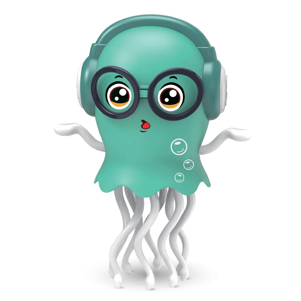 LED Cartoon Elektronische Kwallen Speelgoed Slimme Obstakelvermijding Educatief Peuter Kwallen Speelgoed Lichtgevend Muziek Speelgoed voor Kinderen Cadeau