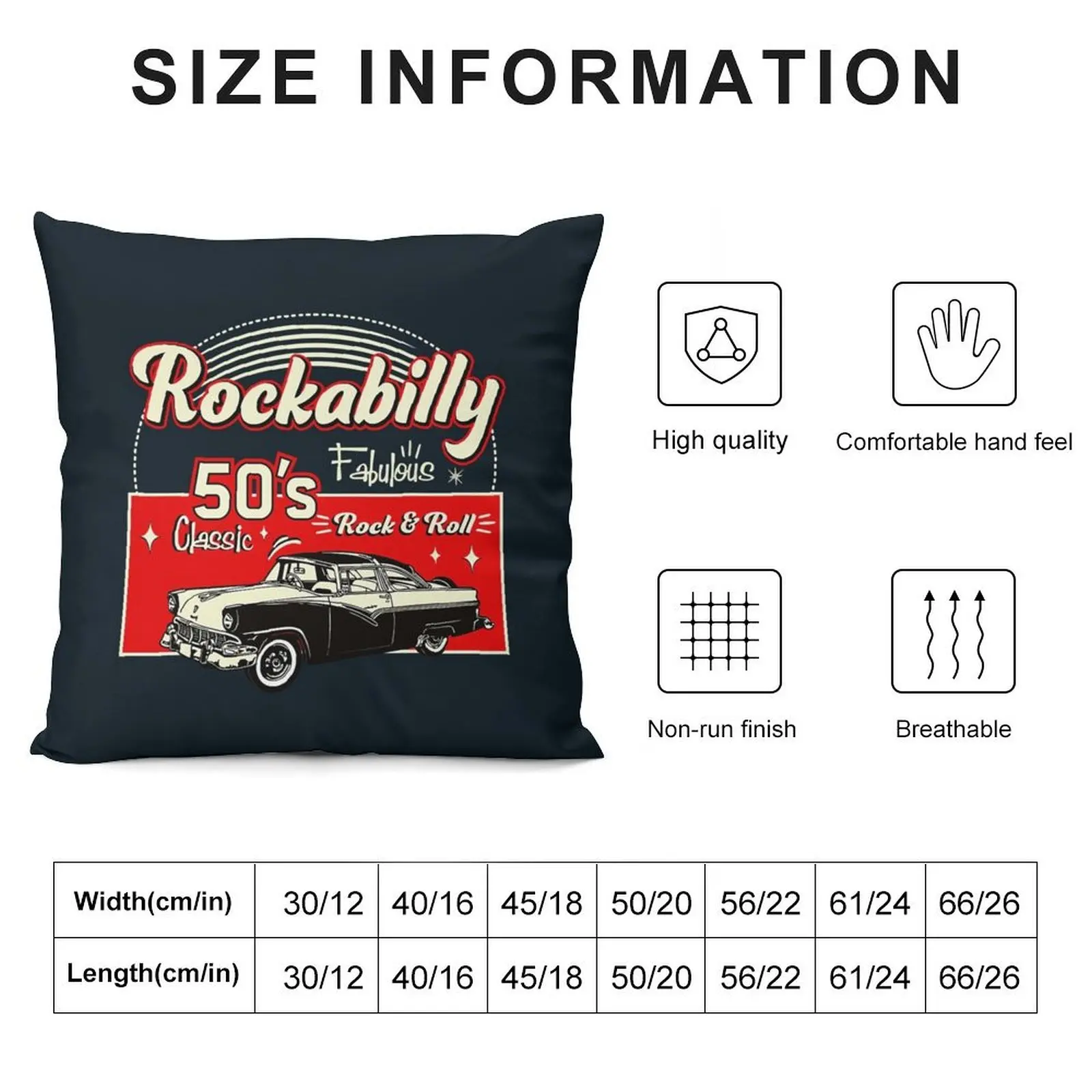 Rockabilly Style Sock Hop Throw Pillow anime girl home decor items Decorative Cover For Living Room ornamental pillows pillow