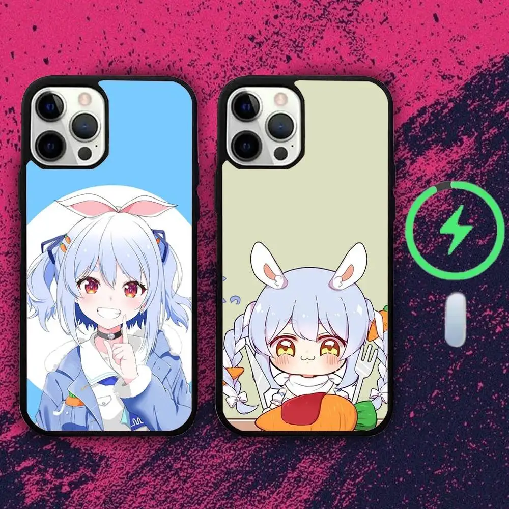 

Чехол для телефона с изображением аниме U-U Adri P-Pekoras для iPhone 16e,16,15,14,13,12,11,Plus,Pro,Max, Mini Magsafe с магнитной беспроводной зарядкой