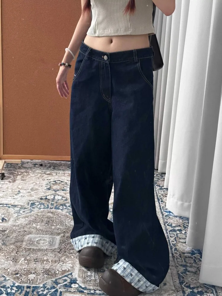 Большие размеры, джинсовые джинсы на подкладке Thi, женские зимние свободные брюки с высокой талией для похудения, широкие брюки, повседневные, удобные, дышащие