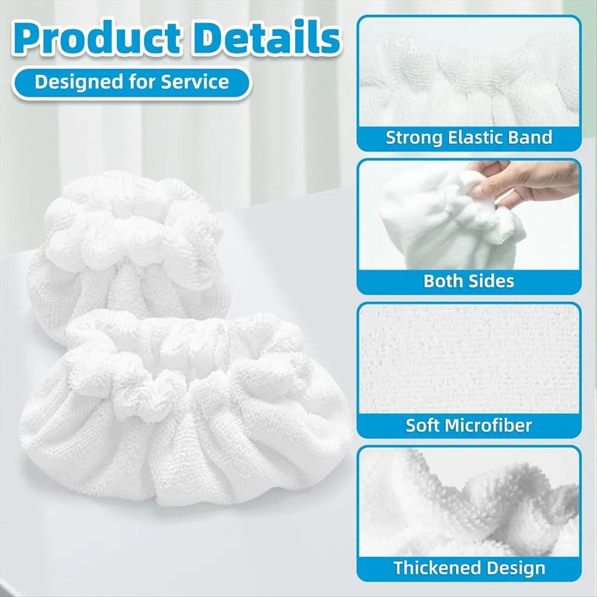 10 Pack Steam Mop Pads for Steam Cleaner Etc, 5 Pack Large Rectangle Bonnets + 5 Pack Small Triangle Bonnets