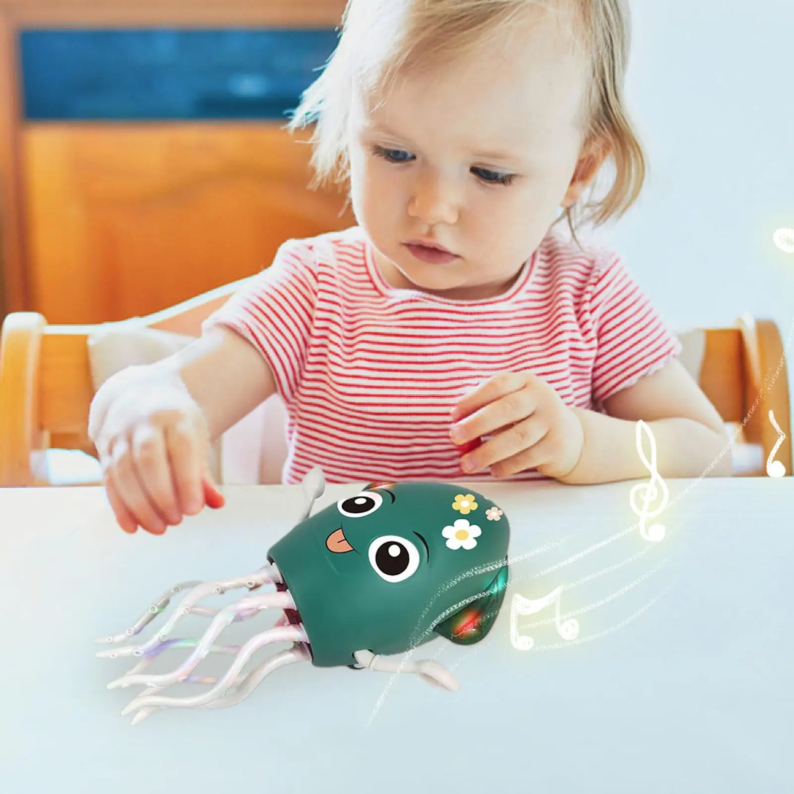 

Electric Dancing Octopus Toy Obstacle Avoidance Sensor Octopus USB Rechargeable Electric Robot With LED Lights And Music For