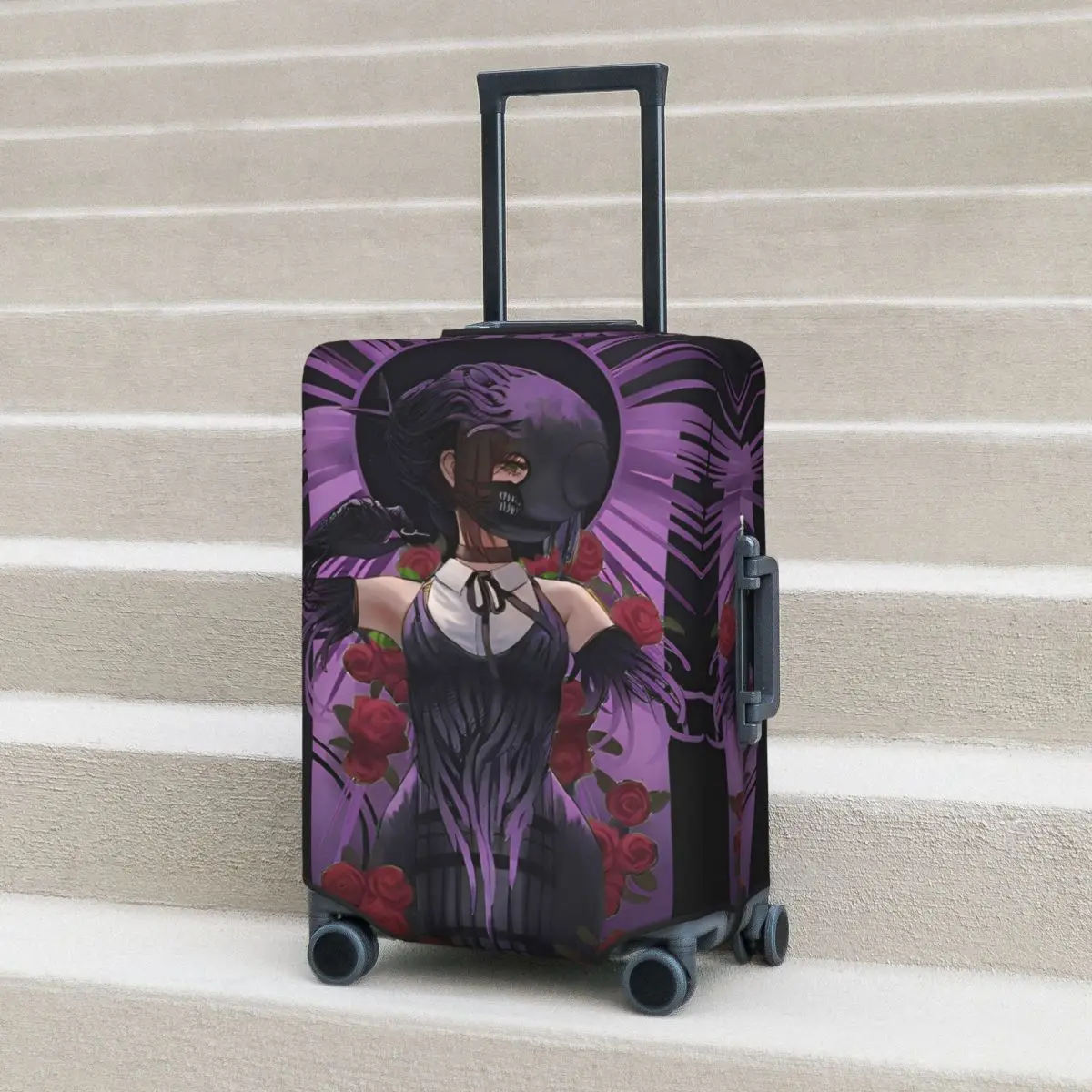 

Chainsaw Man Reze Anime Suitcase Cover Cruise Trip Protection Vacation Practical Luggage Accesories