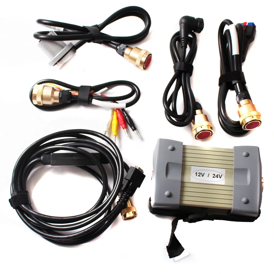 MB Star C3 Full Chip SD Connect Supports 12V & 24V Cars and Trucks with NEC Relays Multiplexer