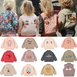 Children's Jackets 2026Fall And Winter Fashion Cartoon Lamb Wool Girls Jacket Cotton Warm Cute Boys Coat Children's Clothing