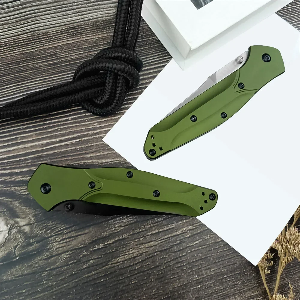 Green BM 940 Osborne Folding Knife D2 Clip Point Blade Aluminum Handle EDC Outdoor Hiking Protable Rescue Pocket Knife