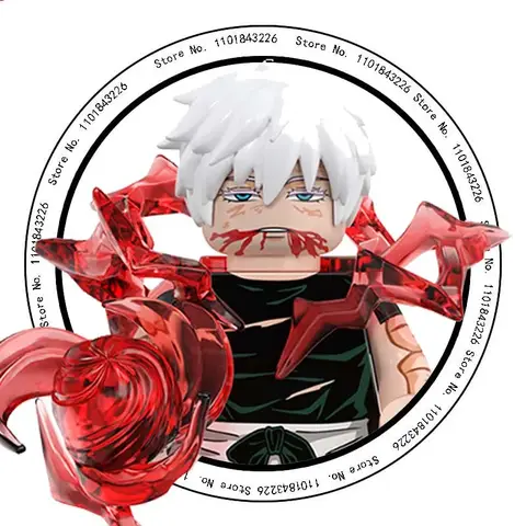 Julongsu kaisen lixívia blocos de construção itadori yuji gojo satoru ryomen sukuna mini figura ação acessórios presentes natal