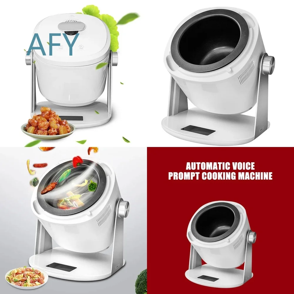 Automatic Robot Cooker for Rice Cooking Smart Fried Rice Maker for Electromagnetic Drum Pot Intelligent Kitchen Appliance for