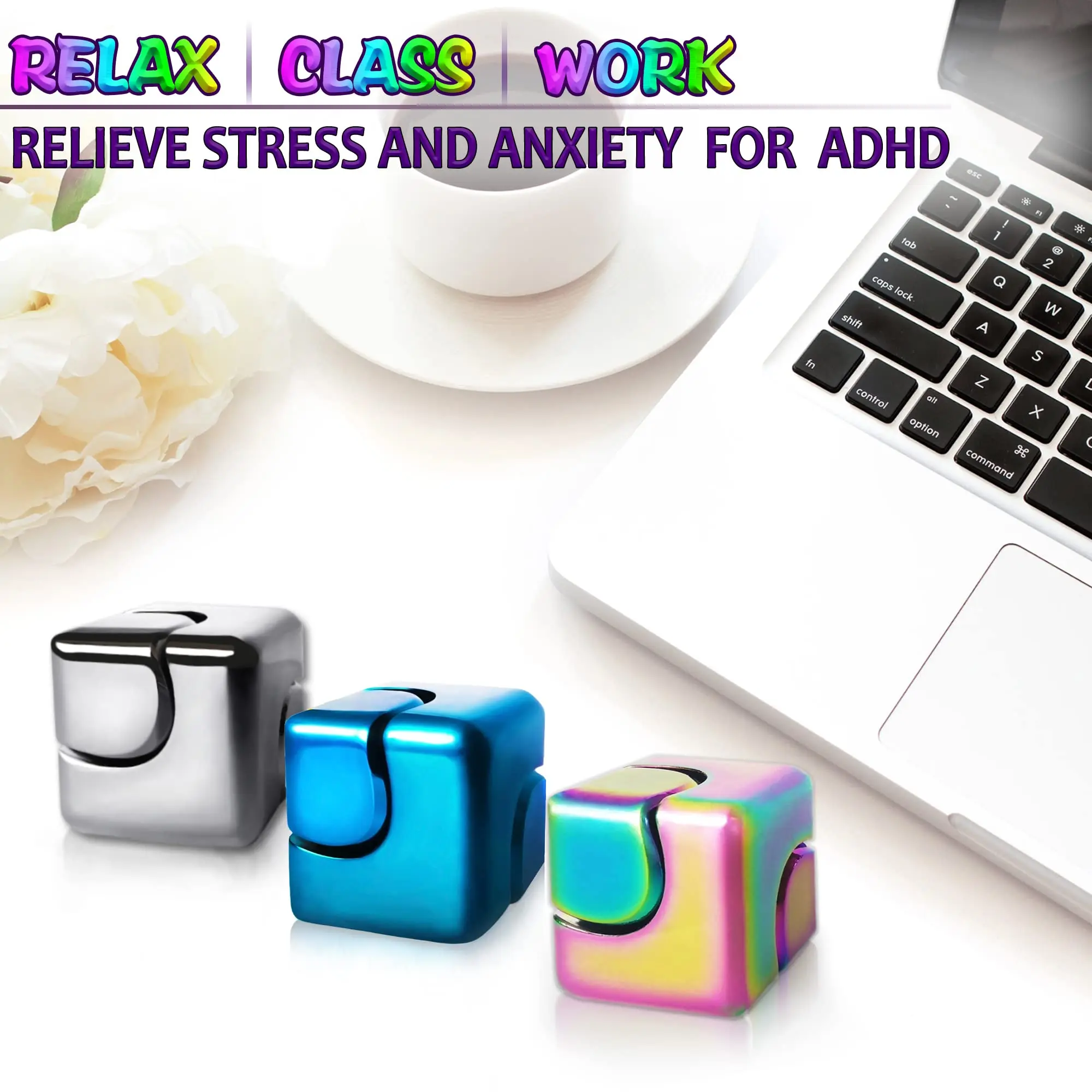 Colorato magnetico Fidget Spinner giocattoli Antistress per bambini Antistress mano metallo Spinner scrivania giroscopio adulto giocattoli regali