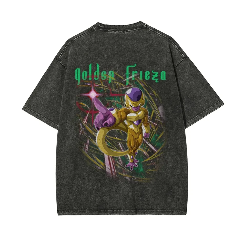 تي شيرت دراغون بول عالي الجودة للجنسين من القطن المغسول الكلاسيكي كبير الحجم برسومات جوكو ملابس غير رسمية هدية تنكرية جديد #4