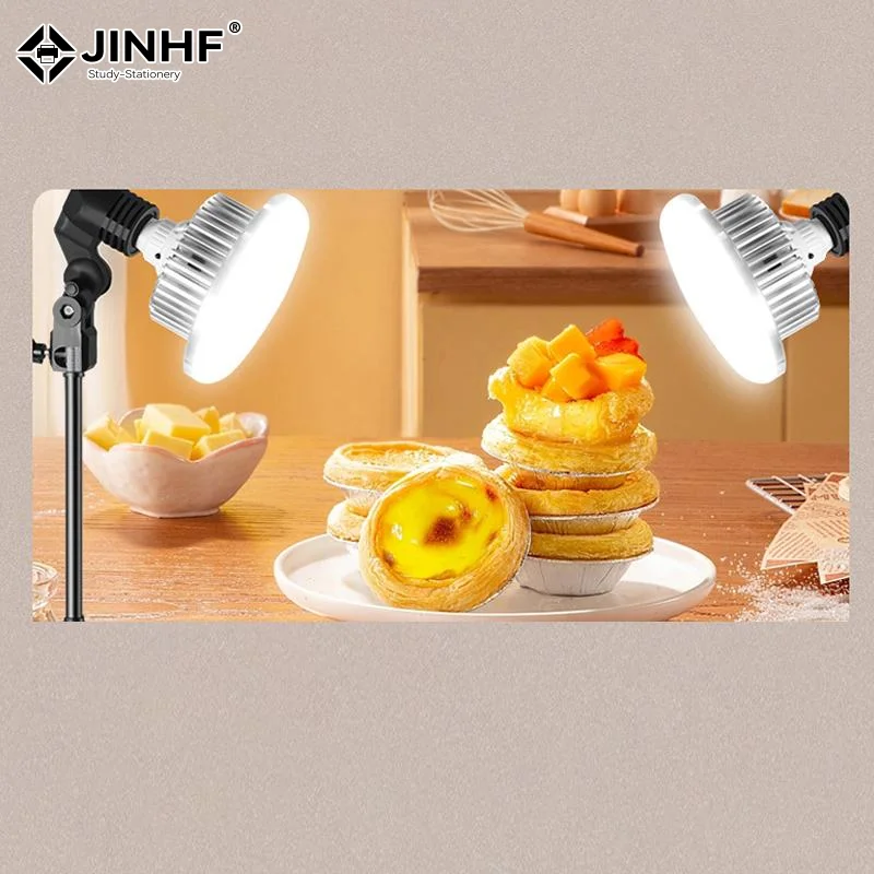 1 conjunto de lâmpada led com controle remoto, montagem e27, economizadora de energia, 3000k-6500k, lâmpada para fotografia, para estúdio de fotografia e casa