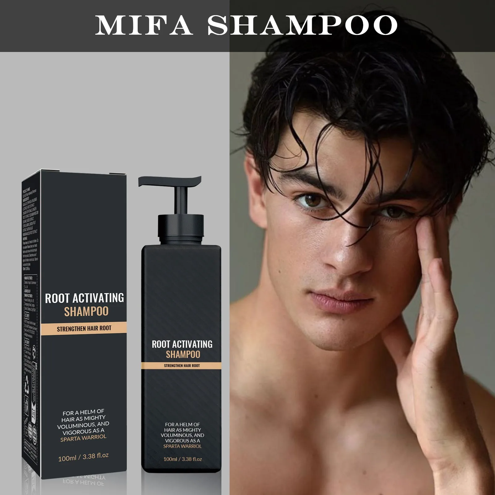 Spartan Root Activator Shampoo,Root Activator Shampoo, Hair Loss Shampoo, Hair Thickening ShampooUnisex Root Activator Shampoo,