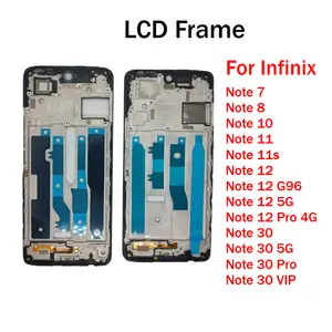 Bilashmart Middle Frame Infinix Note 7 8 10 11 11s 12 30 Pro VIP 4G 5G G96 LCD Front Frame Housing Bezel Repair Parts