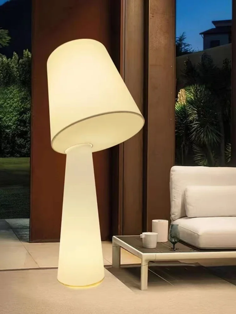 Floor lamp advanced sense modern simple bedroom sofa edge fabric lamp