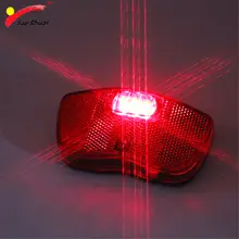 Super Bright Rear Lamp Bike Light Red 2 AA Battery LED Rear Light ...