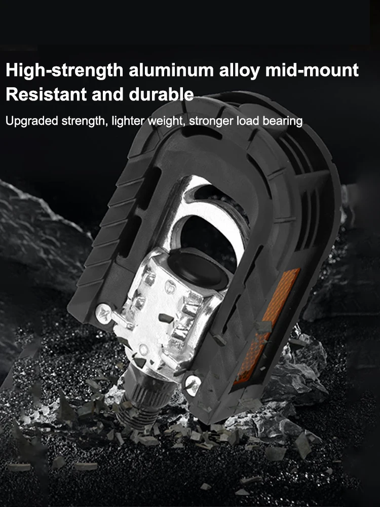 AliExpress NONE 【A6L】【NpA】Folding Bicycle Bike Pedals For Ebike With Reflective Strips Wide Flat Pedals,Aluminum Urban Cycling Pedals