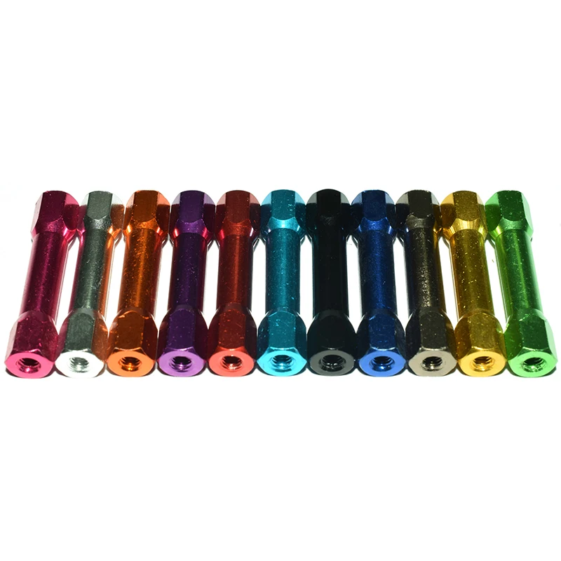 M3-6xL Precision CNC Double Hex 6061 Aluminum Female Thread Spacer Nut, 11 Colors Available, FPV & PC DIY Hardwar HHX