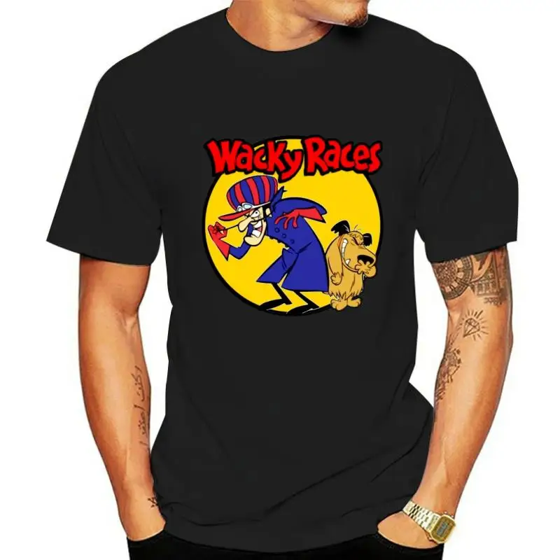 Wacky Races Boy And Dog Hanna Barbera Cartoon Poster Fan Tops Tee T Shirt T-Shirt For Youth Middle-age Old Age