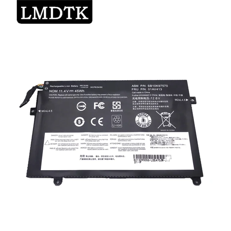 

LMDTK New 01AV413 Laptop Battery For Lenovo Thinkpad E470 E470C E475 TP00083A TP00094A 01AV411 01AV412 SB10K97570 SB10K97569