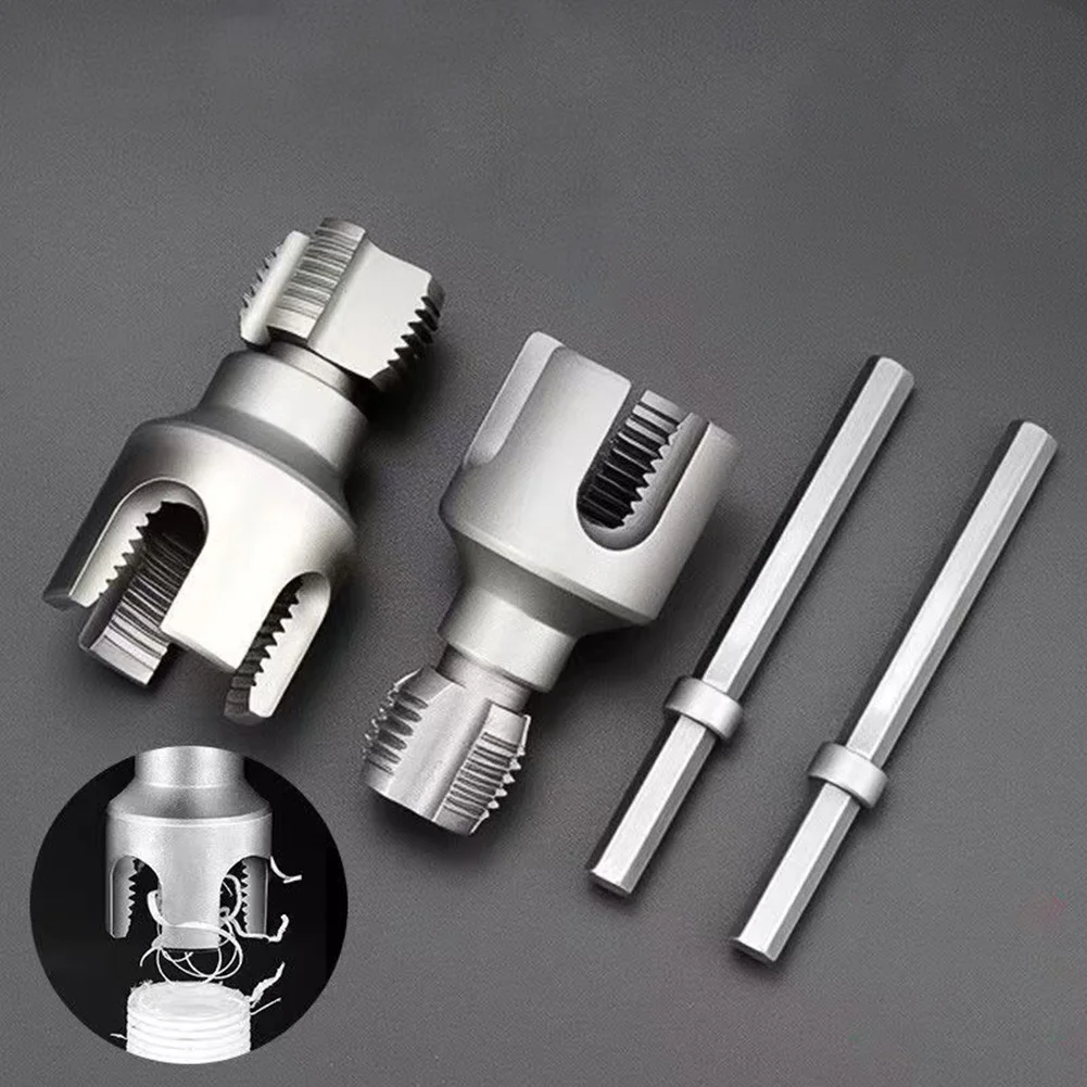 Enhebrador de tubería de agua PPR/PVC, herramienta de roscado de 20/25MM, rosca interna, rosca externa, troquel integrado, abridor de cables de tubería de agua, 1/2 Uds.