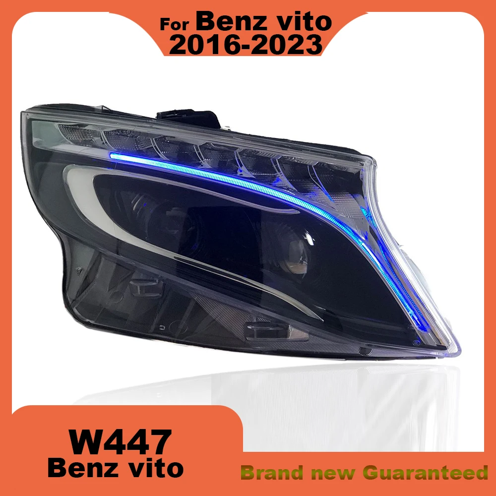 For Mercedes-Benz vito W447 2016-2023 Modified LED headlamp Laser Lenses Lamp Head Front Light Daytime running light Accessories