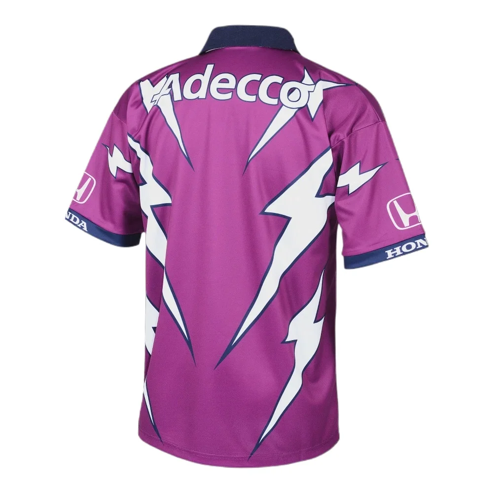 Hot Men Y2K Oversized Loose Retro 2001 Storm Rugby Jersey V-Neck Short Sleeve Summer Sports Game Daily Athletic Tops