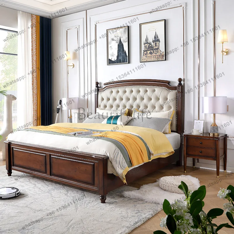 LX American light luxury soft bag bedside storage 1.8 meters 1.5 double bed