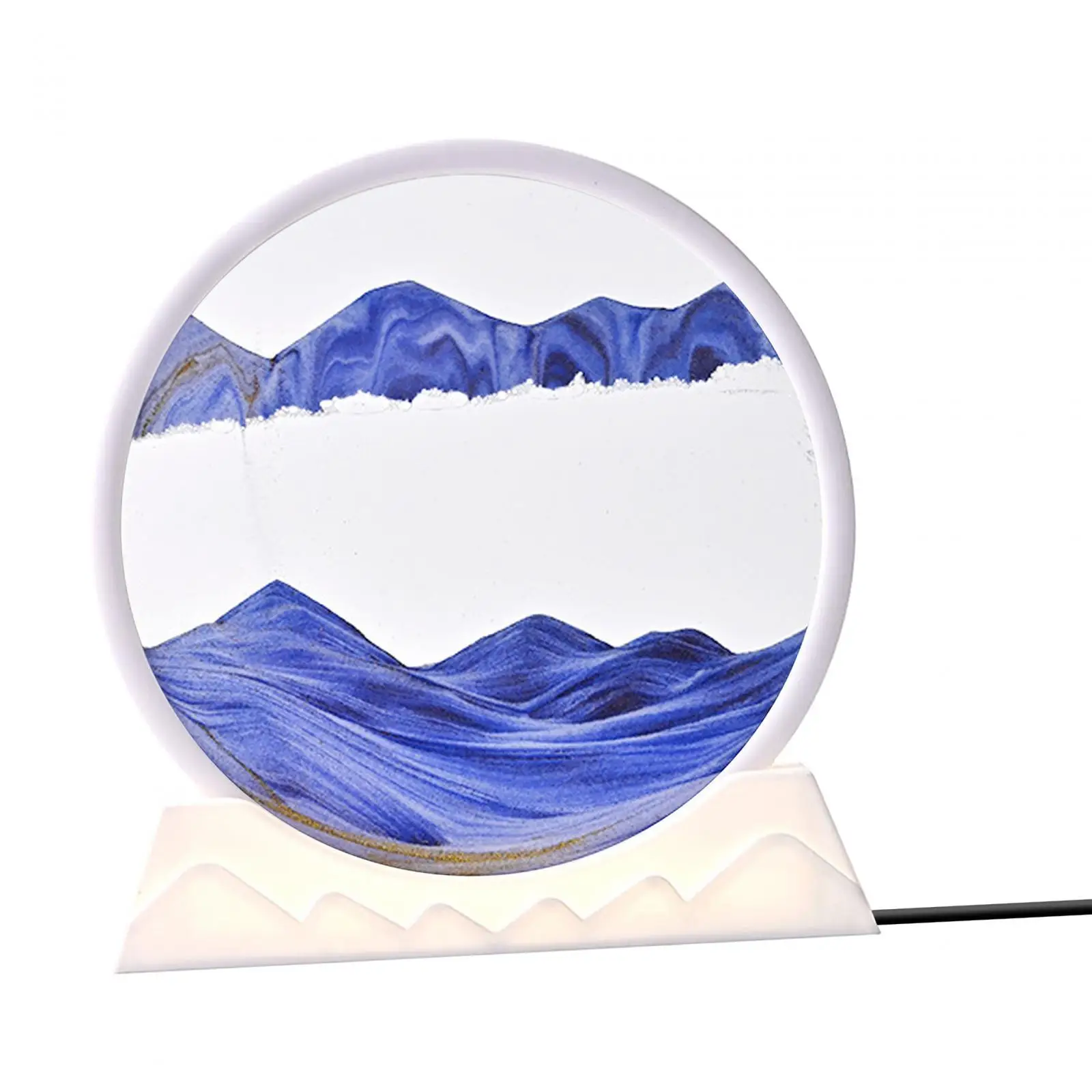 Art Picture Night Light Flowing Sand Dynamic Sand Picture 3D for