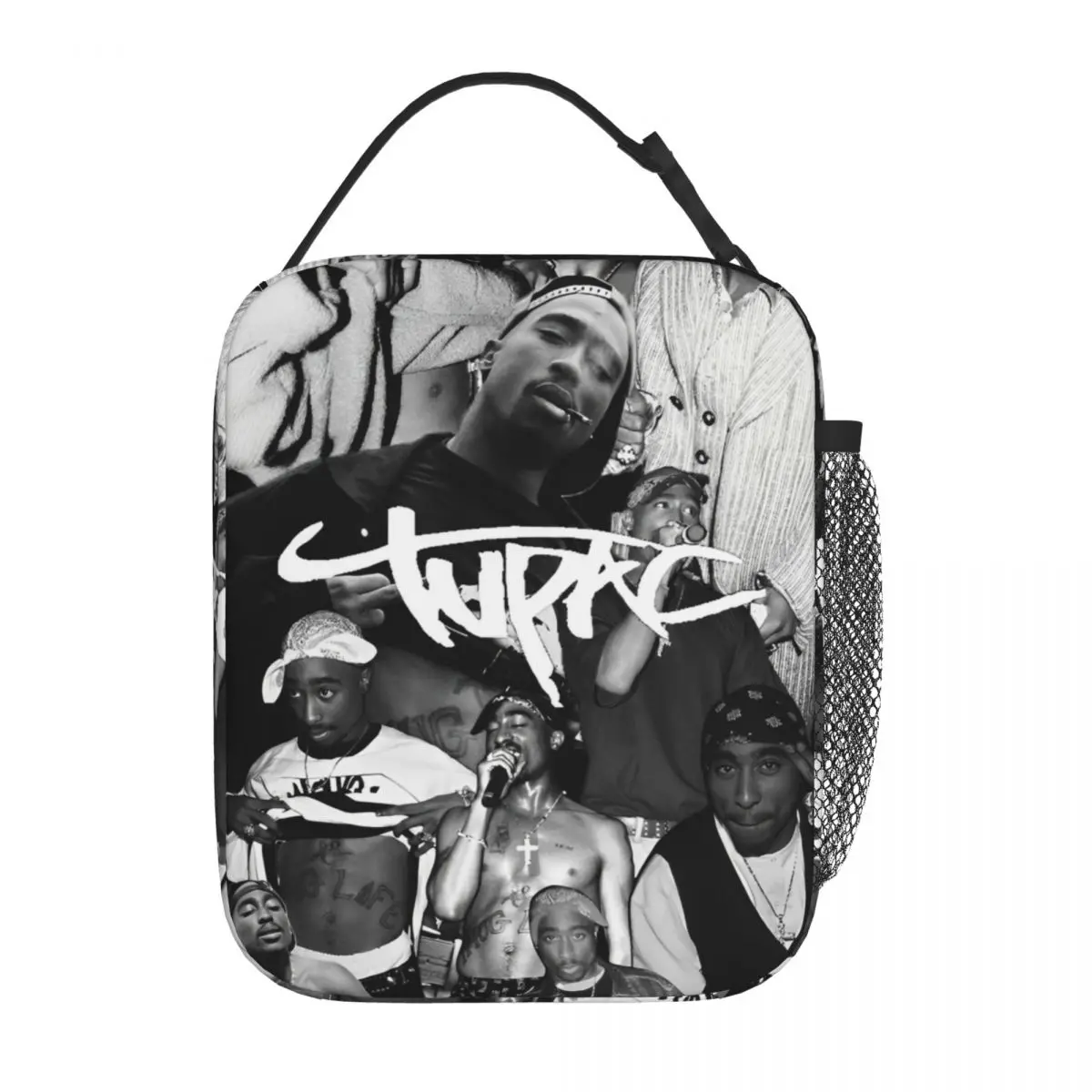 Tupac Insulated Lunch Bag Large 2pac Hip Hop Reusable Cooler Bag Tote Lunch Box Beach Travel Girl Boy