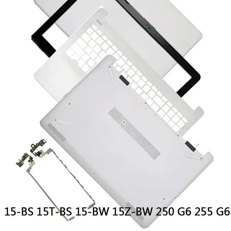 

New For 15-BS 15T-BS 15-BW 15Z-BW 250 G6 255 G6 Laptop LCD Back Cover/Front Bezel/Hinges/Keyboard Palmrest/Bottom Case White