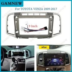 9 Inch Car Fascia Frame Adapter Android Radio Audio Dash Fitting Panel Kit For Toyota Venza AV10 2009-2017