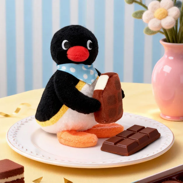 かわいいピングー スイートサプライズシリーズ 香り付きぬいぐるみペンダント キュートなペンギンバッグ バックパック飾り ぬいぐるみ 誕生日プレゼント