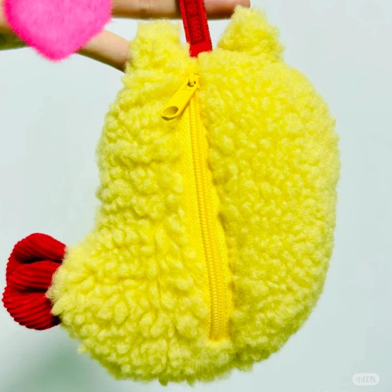 Bolsa para auriculares de camarón Tempura 100% original, regalo colgante de juguete de peluche