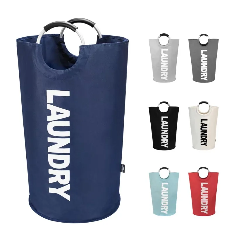 

Large Laundry Baskets 90L Foldable Laundry Hamper with Handle Home Dirty Clothes Organizer 8 Colors Oxford Household Storage Bag