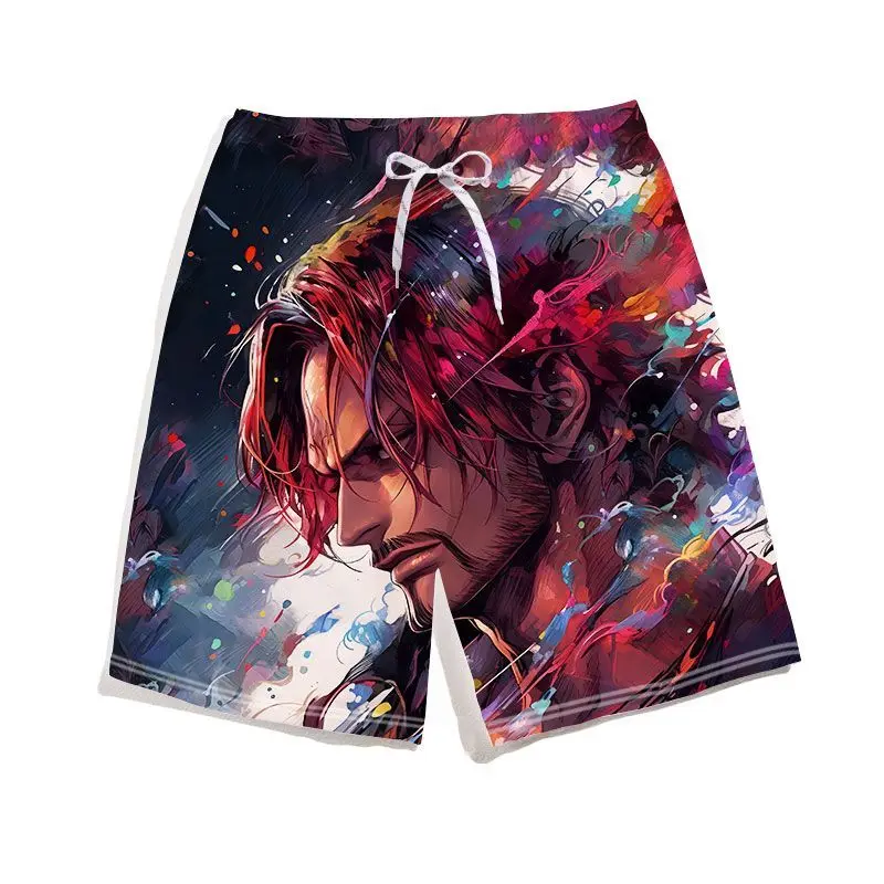 

One Piece Manga Joint Shorts Male Summer Cartoon Pants Secondary Yuan Surrounding Luffy, Ace Sauron Five Minutes of Pants